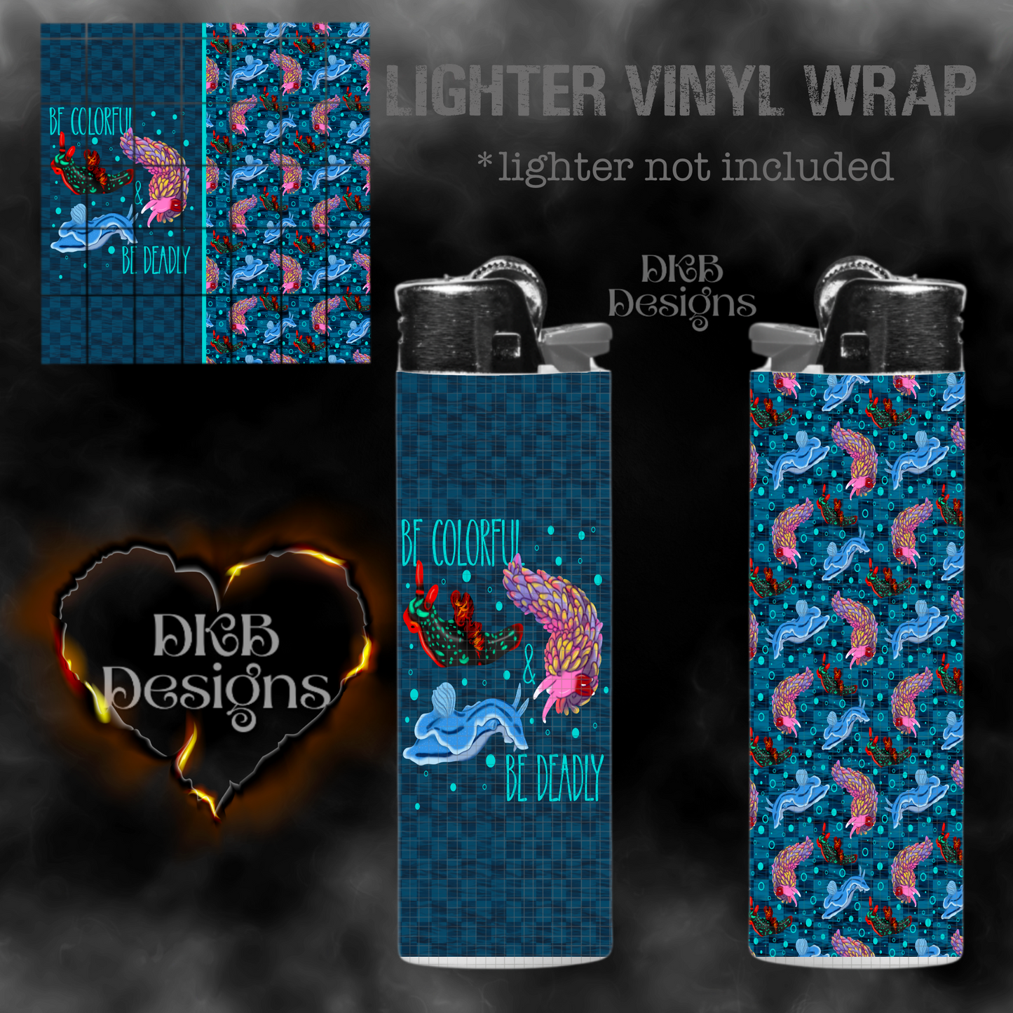 Be colorful & deadly Lighter vinyl wrap