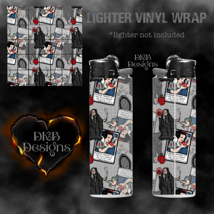 Snow evil queen lighter vinyl wrap