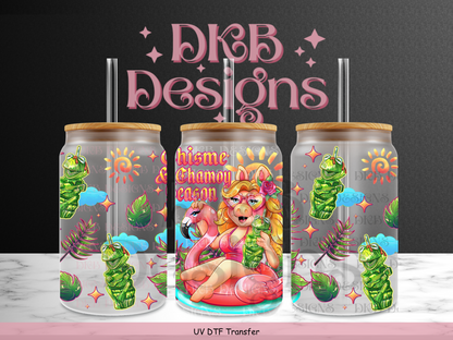 Chisme and chamoy season 16oz glass can UV DTF