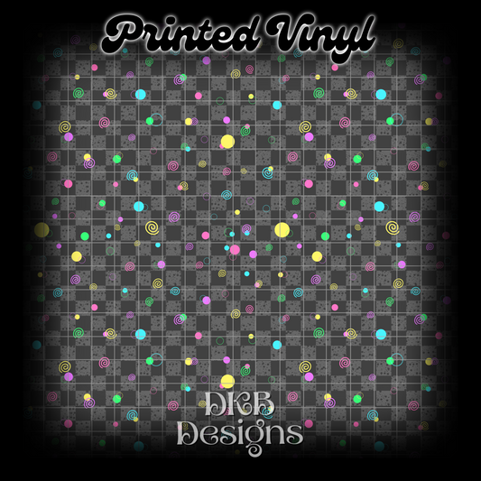 90’s gray coord Printed Vinyl EXCLUSIVE