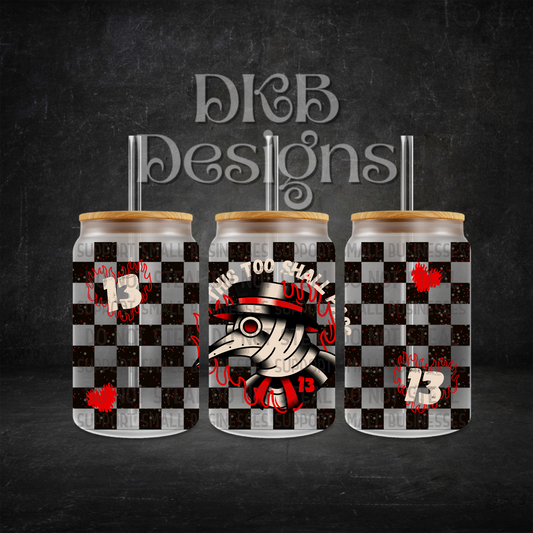 This too shall pass 16oz glass can UV DTF