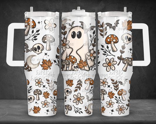 Cottagecore fall 40oz Tumbler UV DTF