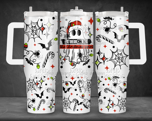 Summoning Christmas 40oz Tumbler UV DTF