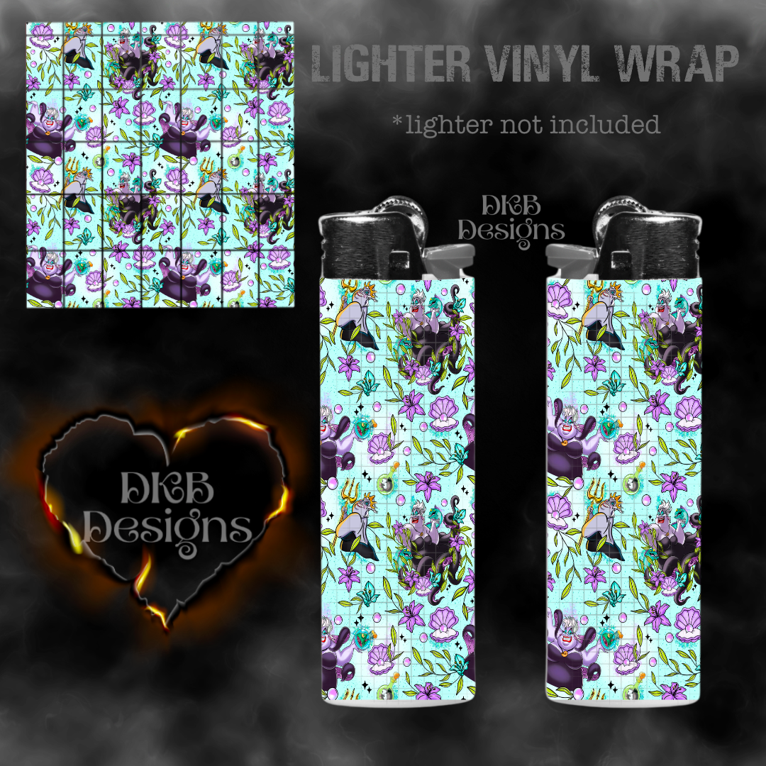 Sea witch floral lighter vinyl wrap