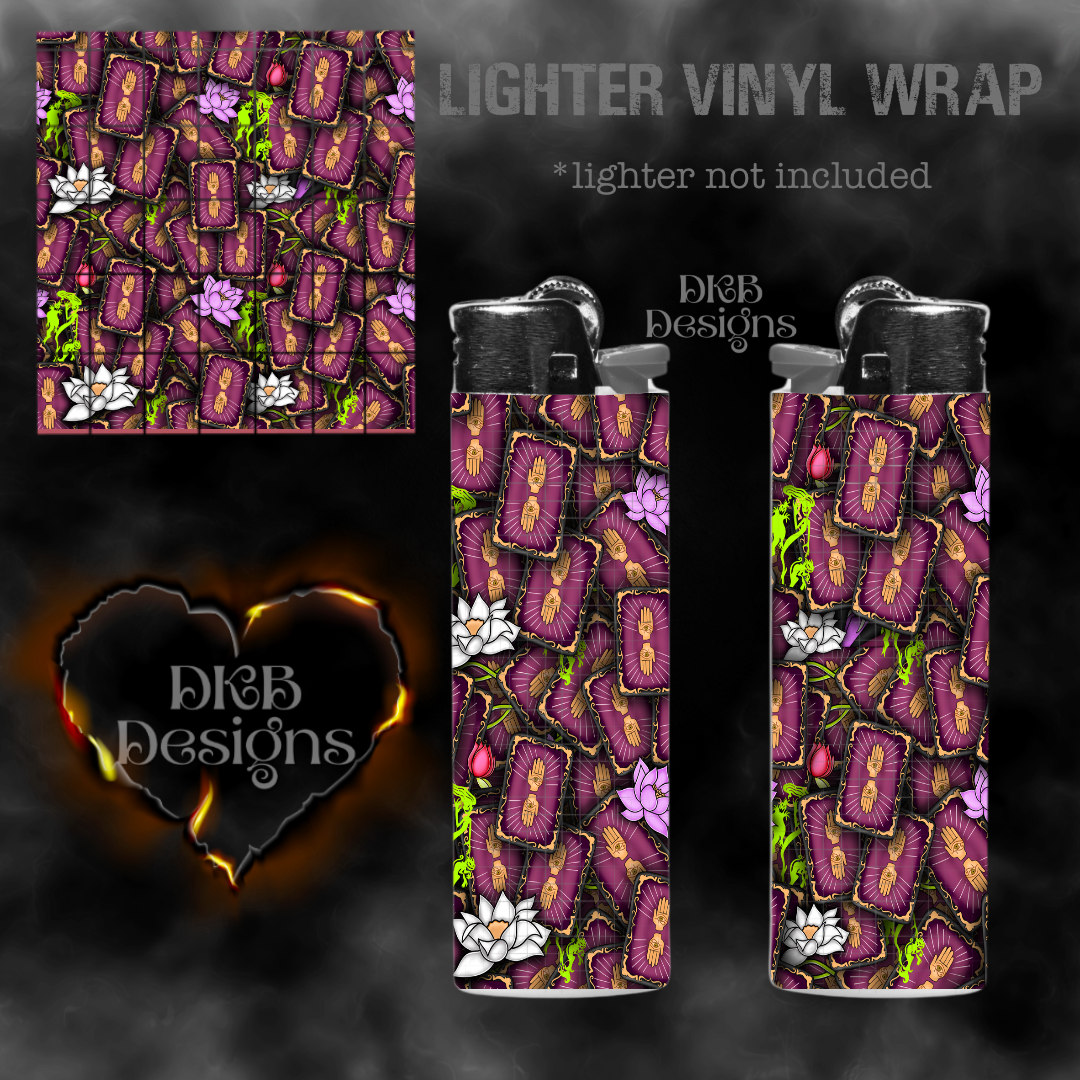 Dr F tarot floral lighter vinyl wrap