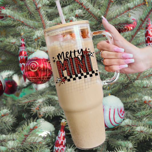 Merry mini plaid UV DTF