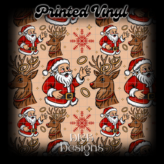 Snowball fight Printed Vinyl