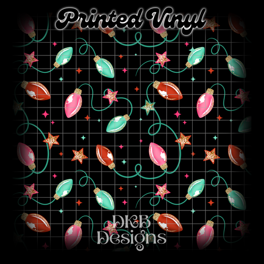 Christmas lights black Vinyl