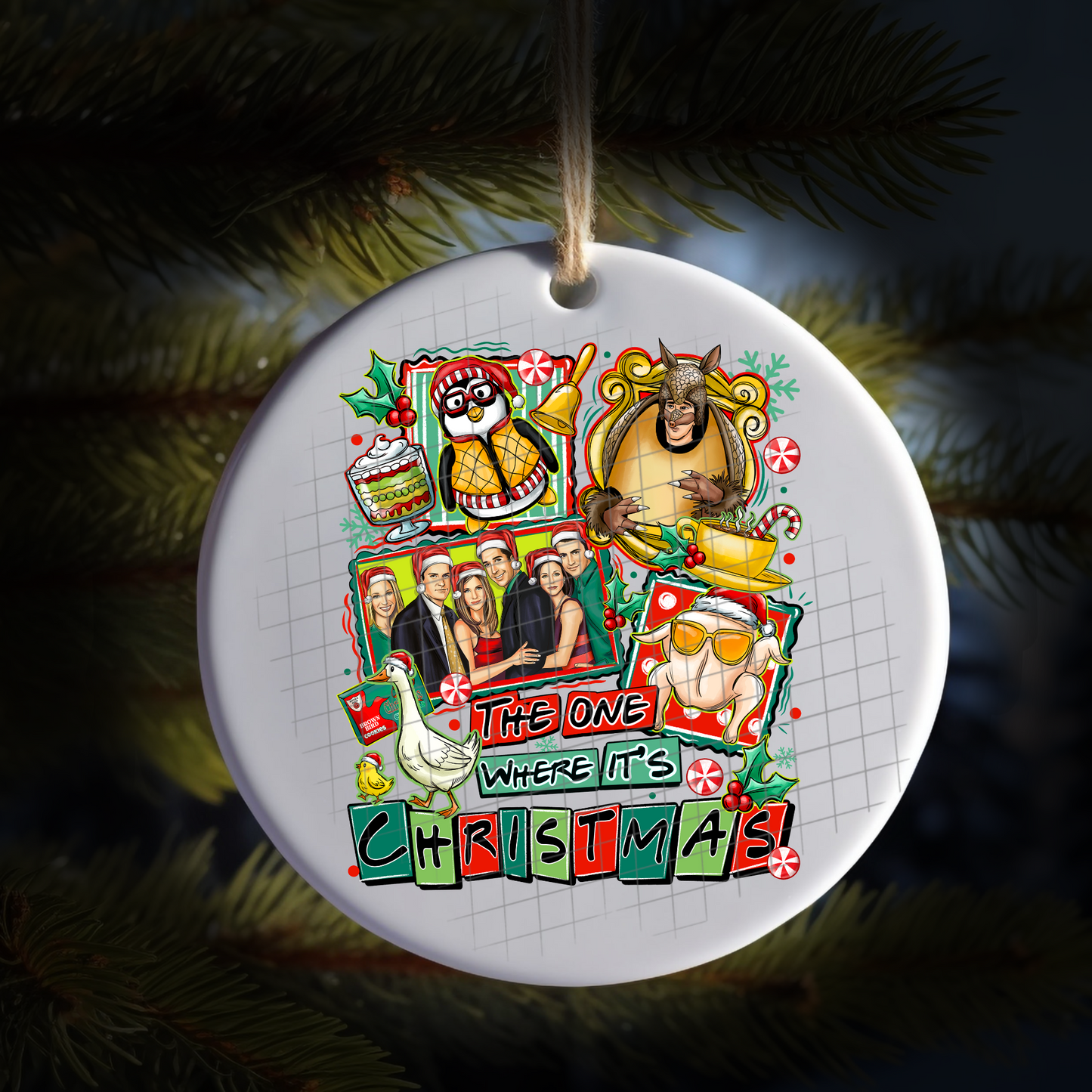 The one where it’s Christmas UV DTF