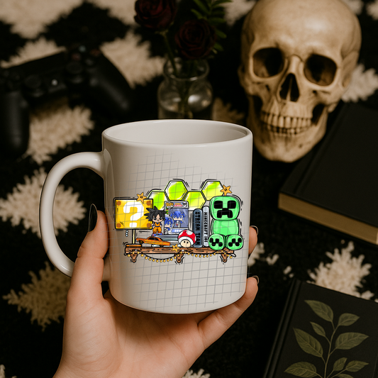 Gamer zone shelf UV DTF