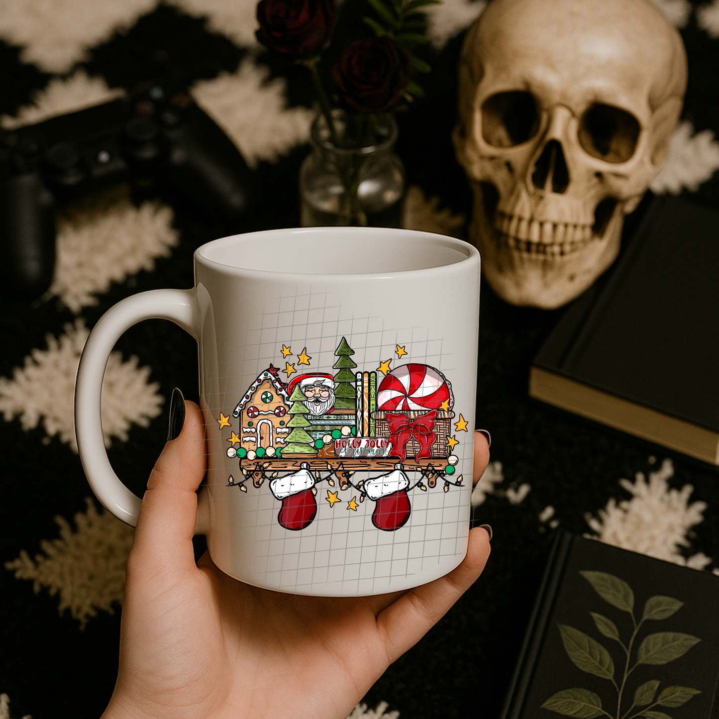 Christmas shelf UV DTF