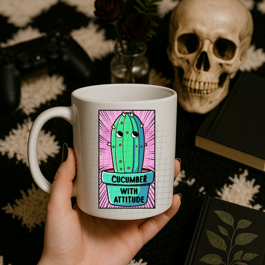 Cucumber with attitude UV DTF