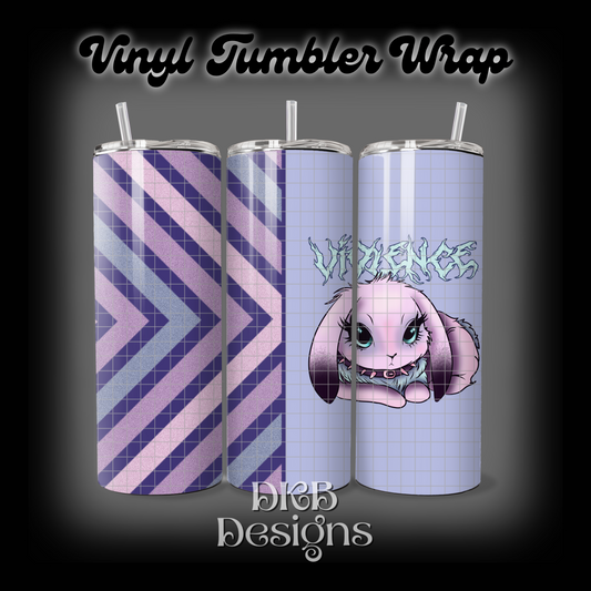 Redrum vinyl tumbler wrap