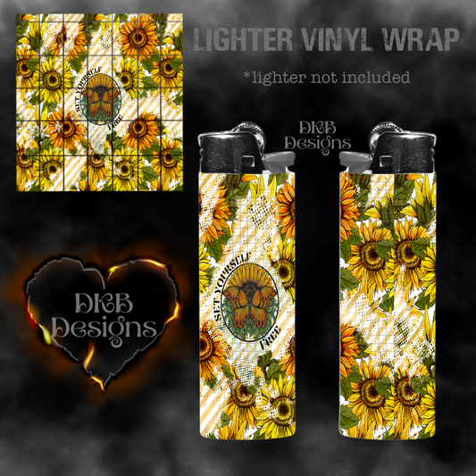 Set yourself free vinyl lighter wrap