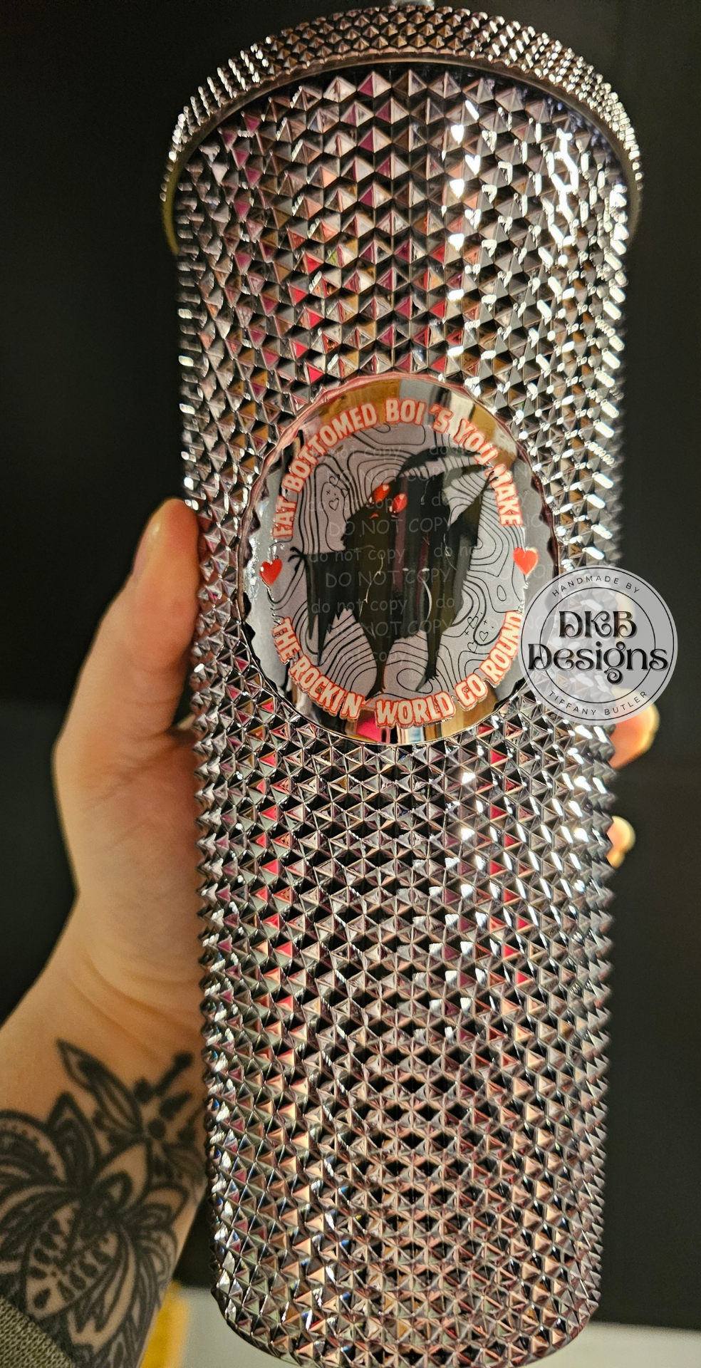 Fat bottom mothman Studded Tumbler